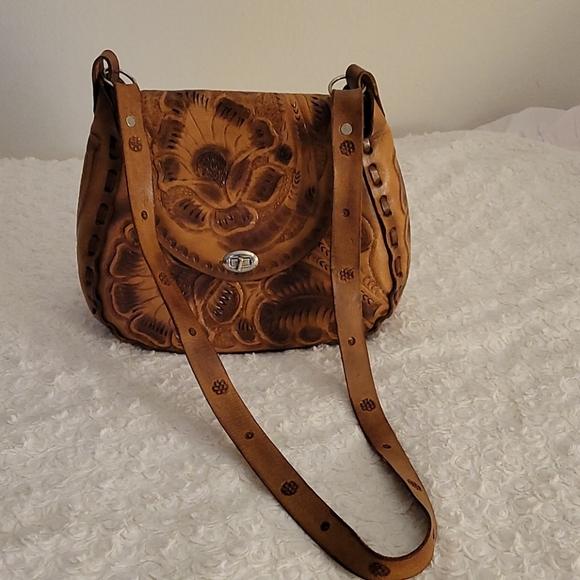 Handbags - Brown Leather Crossbody Bag